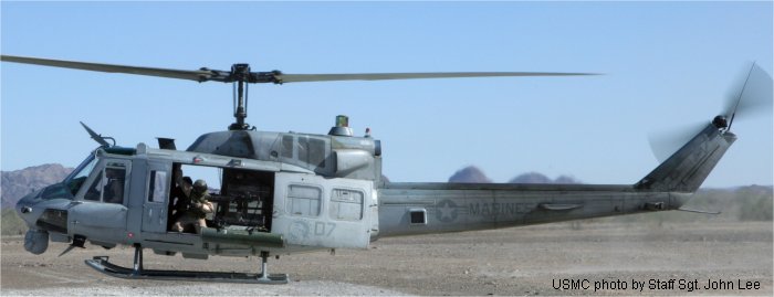 Helicopter Bell UH-1N Serial 31735 Register N7271N 160443 used by US Department of Homeland Security DHS ,US Marine Corps USMC. Aircraft history and location