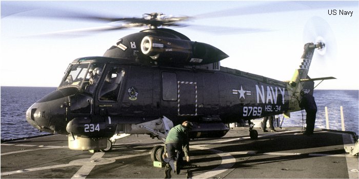 Helicopter Kaman UH-2A Serial 71 Register 149769 used by US Navy USN. Aircraft history and location