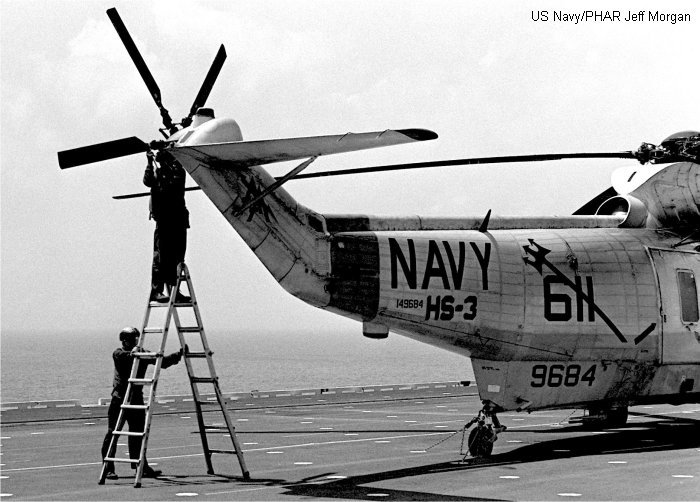 Helicopter Sikorsky HSS-2 Sea King Serial 61-101 Register 149684 used by US Navy USN. Aircraft history and location