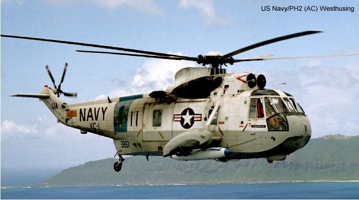 Helicopter Sikorsky HSS-2 Sea King Serial 61-166 Register 149897 used by US Navy USN. Aircraft history and location