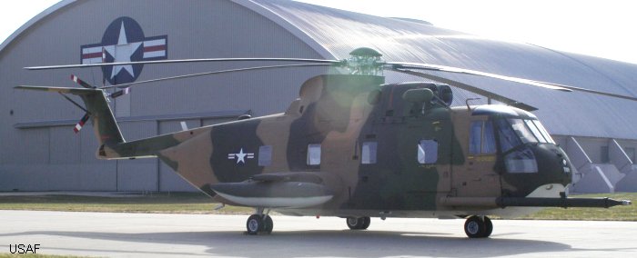 Helicopter Sikorsky CH-3E Serial 61-611 Register 67-14709 used by US Air Force USAF. Aircraft history and location