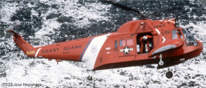 Helicopter Sikorsky HH-52A Sea Guard Serial 62-045 Register 1367 used by US Coast Guard USCG. Aircraft history and location