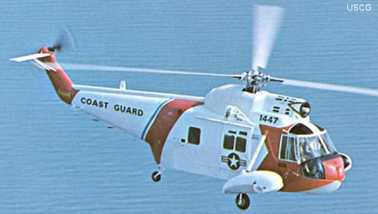 Helicopter Sikorsky HH-52A Sea Guard Serial 62-130 Register 1447 used by Northwest Helicopters ,US Coast Guard USCG. Aircraft history and location