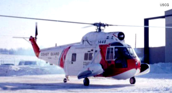 Helicopter Sikorsky HH-52A Sea Guard Serial 62-131 Register 1448 used by US Coast Guard USCG. Aircraft history and location