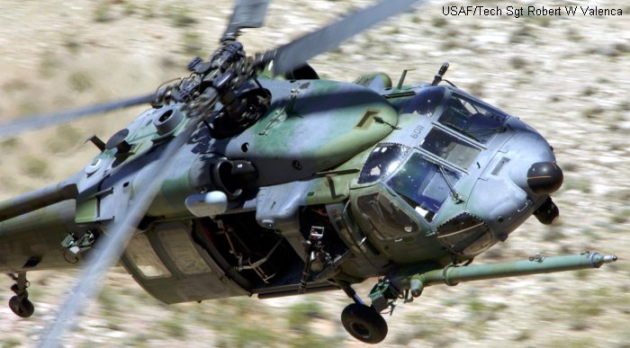 Helicopter Sikorsky MH-60G Pave Hawk Serial 70-1213 Register 87-26011 used by US Air Force USAF. Aircraft history and location