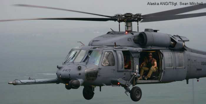 Helicopter Sikorsky HH-60G Pave Hawk Serial  Register 92-26471 used by US Air Force USAF. Aircraft history and location