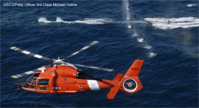Helicopter Aerospatiale HH-65 Dolphin Serial 6231 Register 6554 used by US Coast Guard USCG. Aircraft history and location