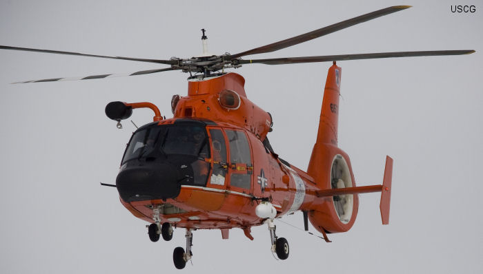 Helicopter Aerospatiale HH-65 Dolphin Serial 6269 Register 6573 used by US Coast Guard USCG. Aircraft history and location