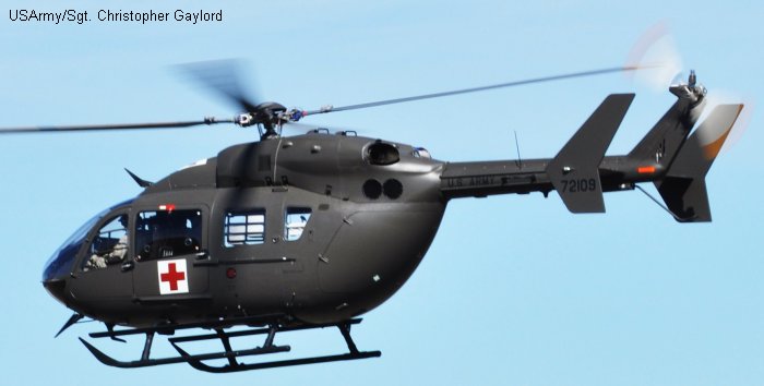 Helicopter Eurocopter UH-72A Lakota Serial 9326 Register 09-72109 used by US Army Aviation Army. Aircraft history and location
