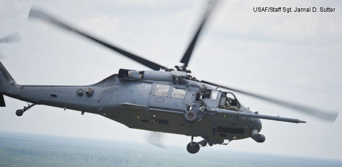 Helicopter Sikorsky HH-60G Pave Hawk Serial  Register 97-26772 used by US Air Force USAF. Aircraft history and location