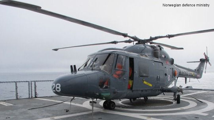 Helicopter Westland Lynx mk86 Serial 228 Register 228 used by Kystvakten (Norwegian Coast Guard). Built 1981. Aircraft history and location
