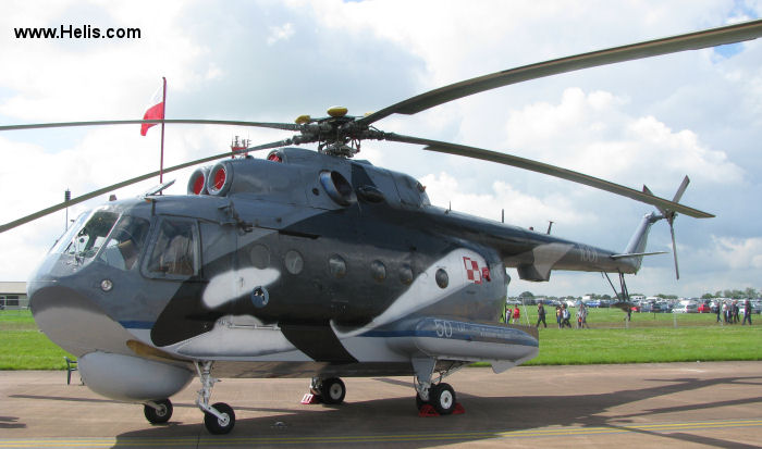 Helicopter Mil Mi-14PL Haze Serial A1001 Register 1001 used by Marynarka Wojenna (Polish Navy). Aircraft history and location