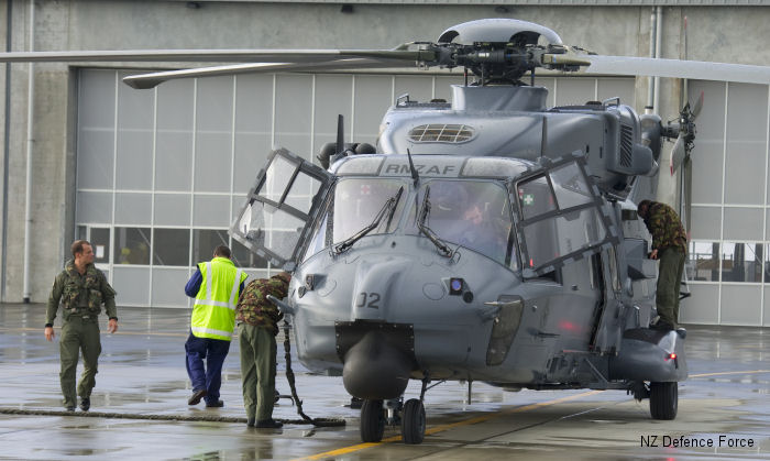 Helicopter NH Industries NH90 TTH Serial 1206 Register NZ3302 F-ZWDD used by Royal New Zealand Air Force RNZAF ,Eurocopter France. Built 2011. Aircraft history and location