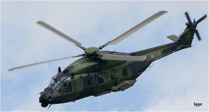 Helicopter NH Industries NH90 TTH Serial 1006 Register 78+02 98+92 used by Heeresflieger (German Army Aviation) ,Eurocopter Deutschland GmbH (Eurocopter Germany). Built 2005. Aircraft history and location