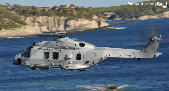 Helicopter NH Industries NH90 NFH Serial 1055 Register  used by Aéronautique Navale (French Navy). Aircraft history and location