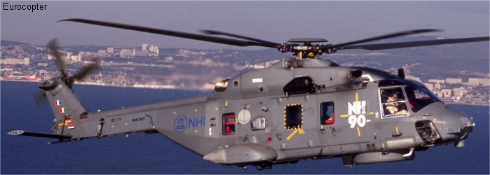 Helicopter NH Industries NH90 Serial PT5 Register MMX613 used by AgustaWestland Italy. Built 2001. Aircraft history and location