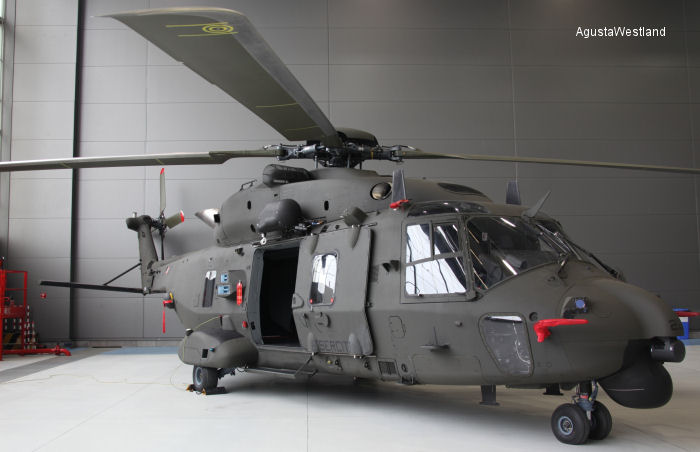 Helicopter NH Industries NH90 TTH Serial 1134 Register MM81539 used by Aviazione dell'Esercito AVES (Italian Army  Aviation). Built 2013. Aircraft history and location