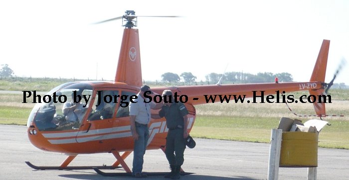 Helicopter Robinson R44 Serial 1129 Register LV-ZYO. Built 2002. Aircraft history and location