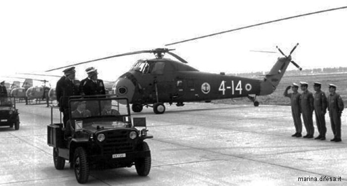 Helicopter Sikorsky HSS-1N / SH-34J Seabat Serial 58-1775 Register MM153622 used by Marina Militare Italiana (Italian Navy). Aircraft history and location