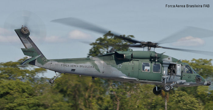 Helicopter Sikorsky UH-60L Black Hawk Serial  Register 8907 used by Força Aérea Brasileira (Brazilian Air Force). Aircraft history and location