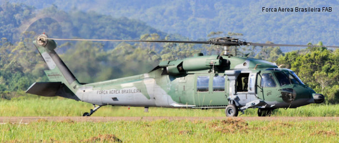 Helicopter Sikorsky UH-60L Black Hawk Serial  Register 8911 used by Força Aérea Brasileira (Brazilian Air Force). Aircraft history and location