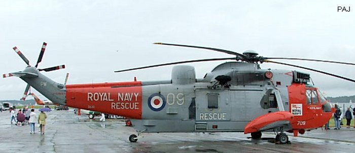 Helicopter Westland Sea King HAS.5 Serial wa 891 Register ZA130 used by Fleet Air Arm RN (Royal Navy). Built 1980. Aircraft history and location
