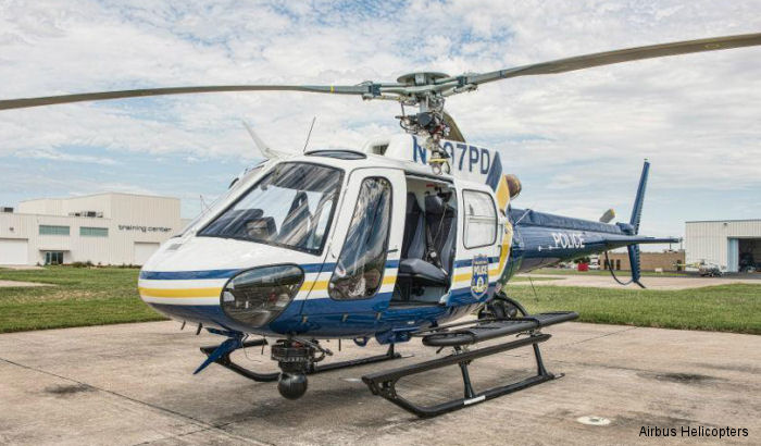 Helicopter Airbus AS350B2 Ecureuil Serial 7810 Register N297PD used by PPD (Philadelphia Police Department) ,Airbus Helicopters Inc (Airbus Helicopters USA). Built 2014. Aircraft history and location
