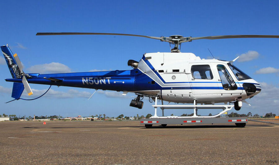 Helicopter Eurocopter AS350B2 Ecureuil Serial 7169 Register N641EG N50NT used by City of Fontana Police Department ,OPD (Ontario Police Department) ,American Eurocopter (Eurocopter USA). Built 2011. Aircraft history and location