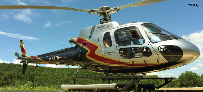 Helicopter Eurocopter AS350B3 Ecureuil Serial 4109 Register I-SATU used by EliOssola ,HoverFly. Built 2006. Aircraft history and location
