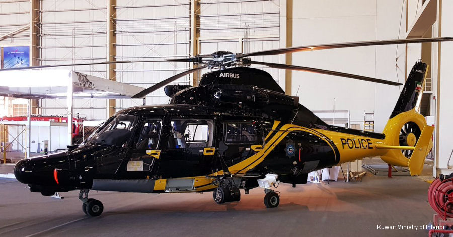 Helicopter Airbus AS365N3+ Dauphin 2 Serial 7040 Register KMOI-07 used by Kuwait Ministry of Interior. Aircraft history and location