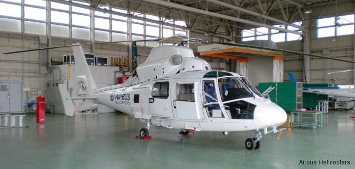 Helicopter Eurocopter AS365N2 Dauphin 2 Serial 6428 Register JA6688 used by Airbus Helicopters Japan AHJ ,Eurocopter Japan ,Fire and Disaster Management Agency FDMA. Built 1991. Aircraft history and location