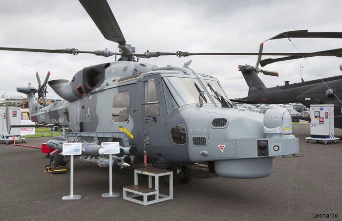 Helicopter AgustaWestland AW159 Wildcat HMA2 Serial 485 Register ZZ415 used by Fleet Air Arm RN (Royal Navy). Aircraft history and location