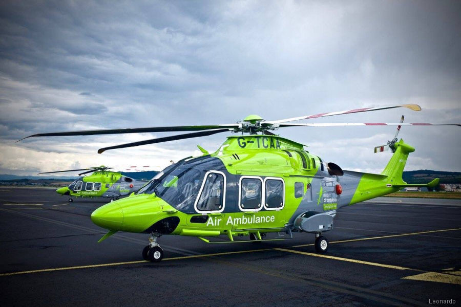Helicopter AgustaWestland AW169 Serial 69038 Register HL9682 G-TCAA used by UI Helicopter UIH ,UK Air Ambulances TCAA (The Children’s Air Ambulance) ,Specialist Aviation Services SAS. Built 2016. Aircraft history and location