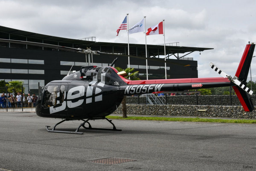 Helicopter Bell 505 Jet Ranger X Serial 65014 Register JA01RX N505FW C-GZQC used by Bell Helicopter ,Bell Helicopter Canada. Built 2017. Aircraft history and location