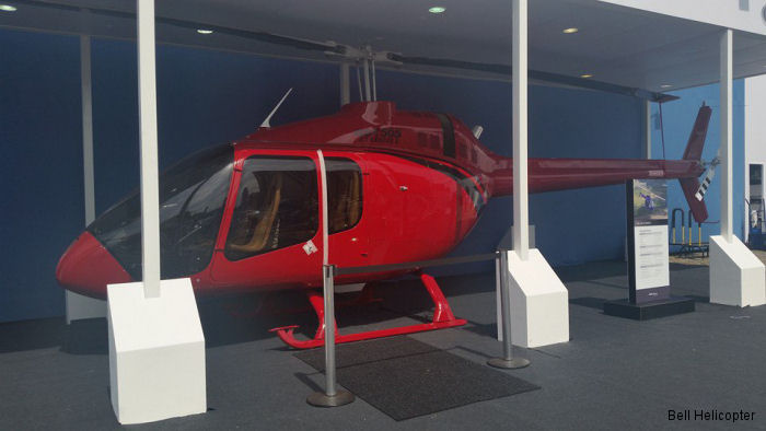 Helicopter Bell 505 Jet Ranger X Serial mockup Register mockup used by Bell Helicopter. Aircraft history and location