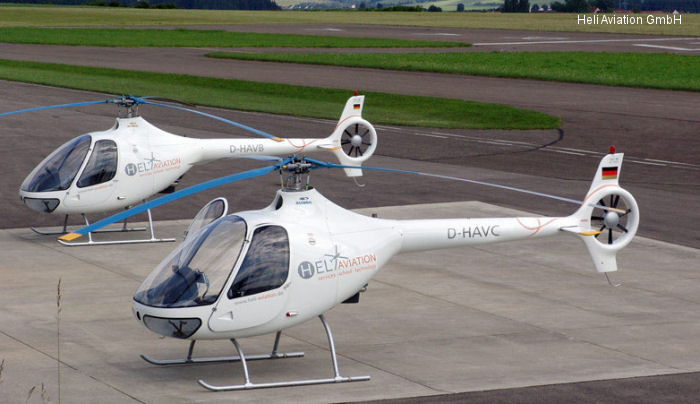Helicopter Guimbal Cabri G2 Serial 1015 Register ZK-IIJ D-HAVC used by Heli Aviation GmbH. Aircraft history and location