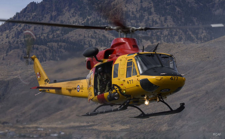 Helicopter Bell CH-146 Griffon Serial 46477 Register 146477 used by Canadian Armed Forces. Aircraft history and location