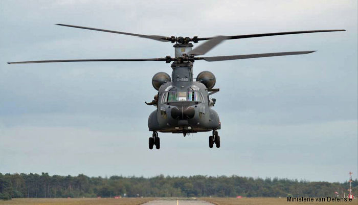 Photos of CH-47F Chinook in Royal Netherlands Air Force helicopter service.