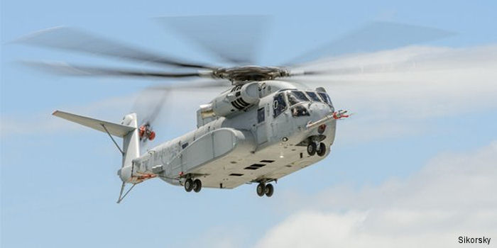 Helicopter Sikorsky CH-53K King Stallion Serial  Register 168780 used by HX-21 (Air Test and Evaluation Squadron TWO ONE). Built 2016. Aircraft history and location