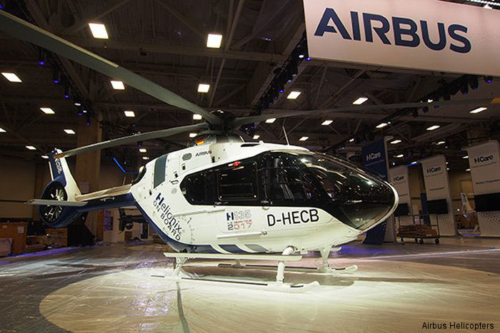 Helicopter Airbus H135 / EC135T3H Serial 2006 Register VH-UJB D-HECB used by Microflite ,Airbus Helicopters Deutschland GmbH (Airbus Helicopters Germany). Built 2018 Converted to H135 / EC135P3H. Aircraft history and location