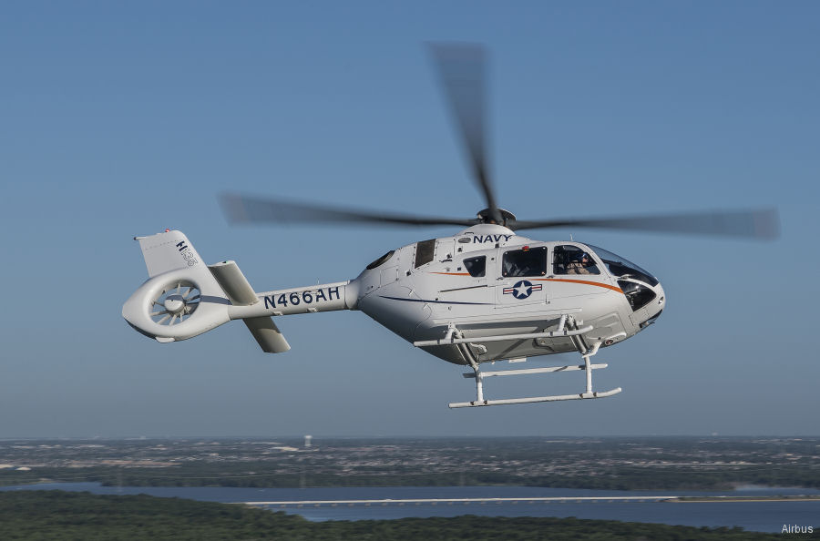 Helicopter Airbus H135 / EC135P3H Serial 2013 Register N466AH used by Airbus Helicopters Inc (Airbus Helicopters USA). Built 2017. Aircraft history and location