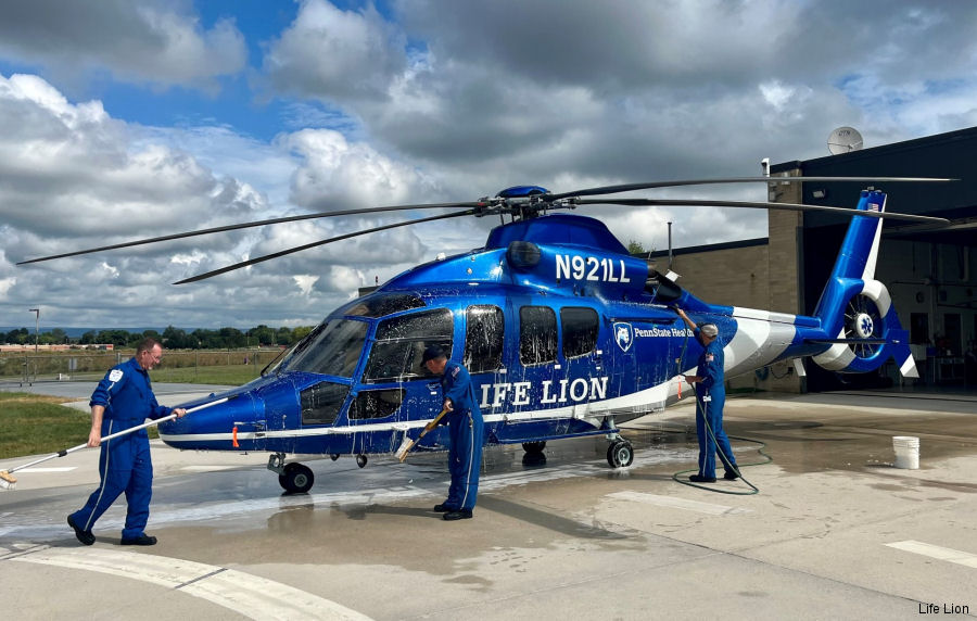 Helicopter Airbus H155 Serial 7002 Register N921LL RDPL-34236 used by Life Lion ,Lao People's Armed Forces. Built 2015. Aircraft history and location