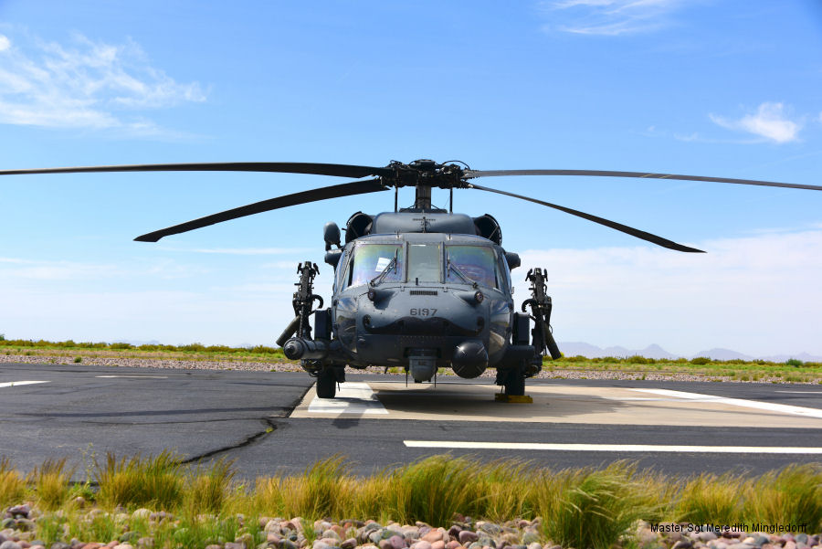 Helicopter Sikorsky HH-60G Pave Hawk Serial 70-1420 Register 89-26197 used by US Air Force USAF. Aircraft history and location