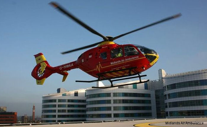 Photos Midlands Air Ambulance UK Air Ambulances (MAAC). United Kingdom