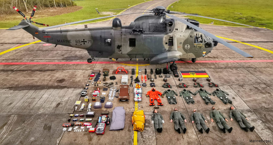 Photos of Sea King in German Navy  helicopter service.