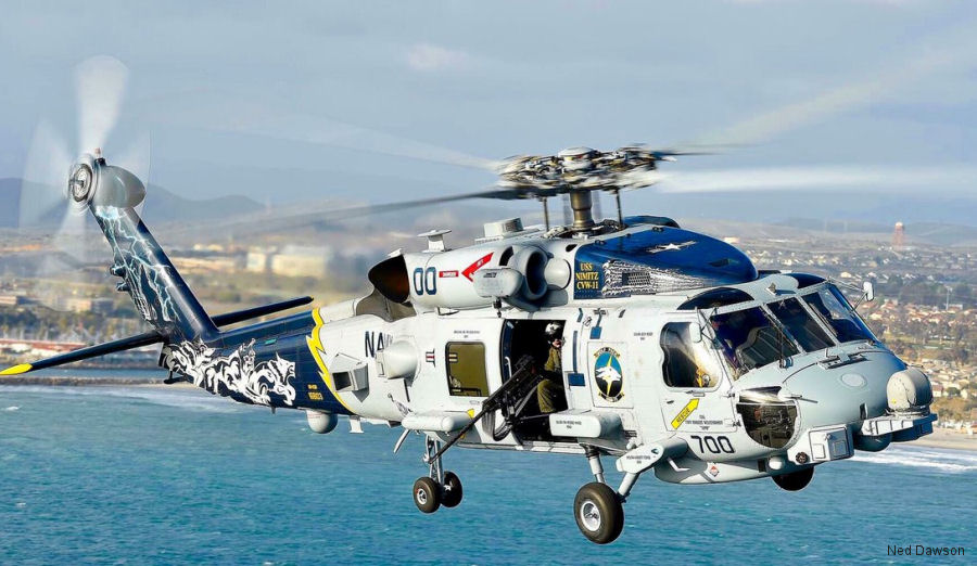 Helicopter Sikorsky MH-60R Seahawk Serial  Register 168103 used by US Navy USN. Aircraft history and location