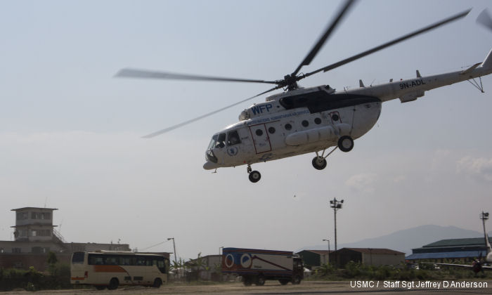 Helicopter Mil Mi-8AMT Serial 59489605283 Register UNO-140H 9N-ADL RA-27093 used by United Nations UNHAS ,Shree Airlines ,Аэрофлот (Aeroflot). Aircraft history and location