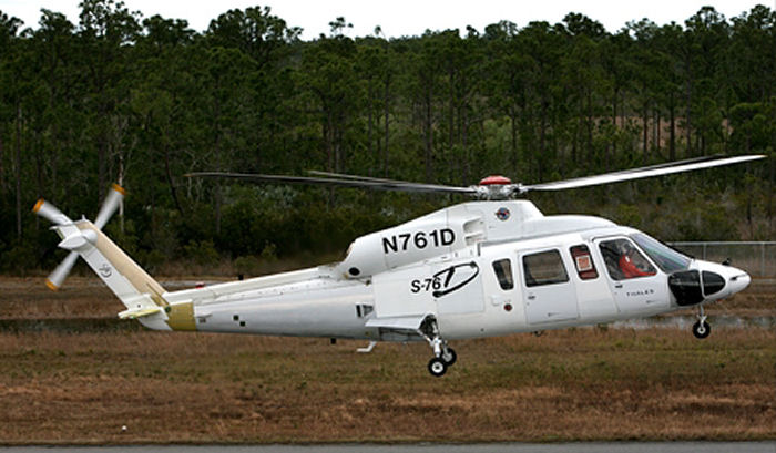 Helicopter Sikorsky S-76D Serial 761001 Register N761D used by Sikorsky Helicopters. Built 2009. Aircraft history and location
