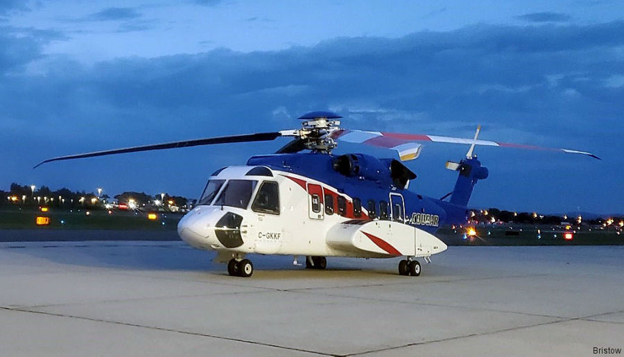 Helicopter Sikorsky S-92A Serial 92-0221 Register N293BG C-GKKF VH-ZUW N221ER used by Bristow Gulf ,Cougar Helicopters ,Bristow Australia AUSBU. Built 2013. Aircraft history and location