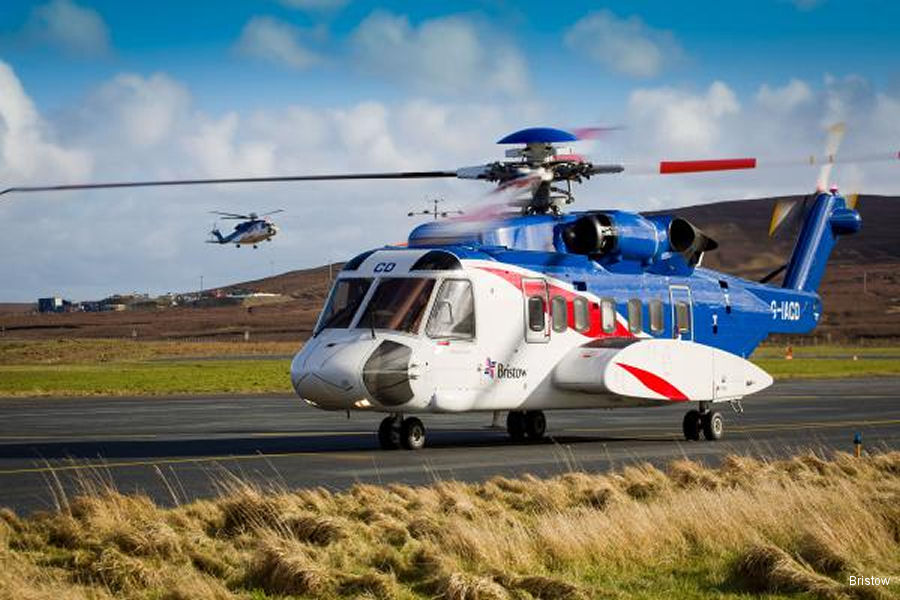 Helicopter Sikorsky S-92A Serial 92-0065 Register G-IACD used by Bristow Bristow (Aberdeen). Built 2007. Aircraft history and location